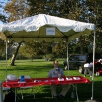 Interscan booth at American Diabetes Association Walk for Diabetes
